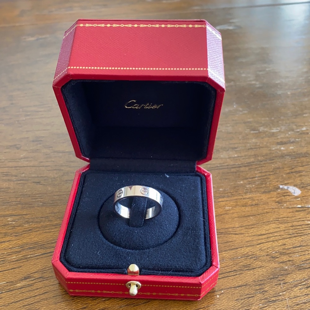 Cartier Love Ring White Gold